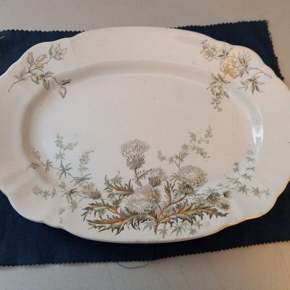 Vintage John Edwards England Platter "Thistle"